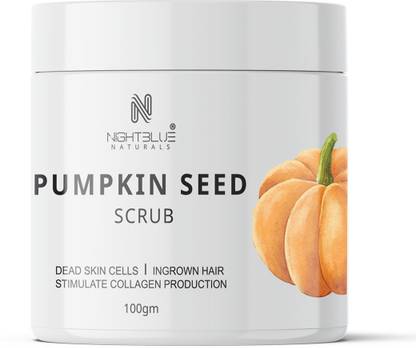 NightBlue Naturals NB Pumpkin Seed Scrub Ingrown Hair Remove Dead Skin Cell exfoliating Scrub