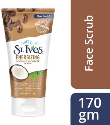 ST.IVES Energizing Coconut & Coffee Scrub 170 g ( MADE IN USA) Scrub