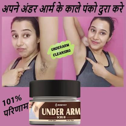 Rosevely UnderArm Scrub for Brightening & Remove Black Spots and Warts Your Underarms Scrub