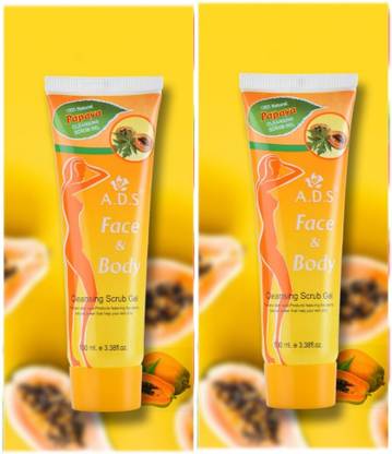 ads Face And Body Cleansing Papaya Scrub Gel-D61 Scrub