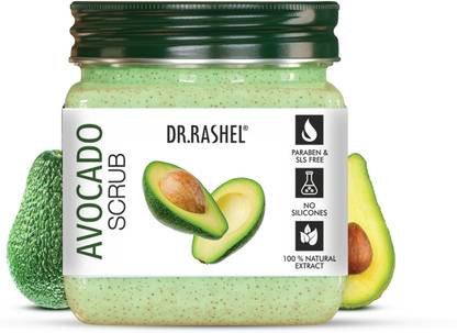 DR.RASHEL Avocado Scrub For Face & Body with Avocado Extracts | Anti-Acne & Elasticity Scrub