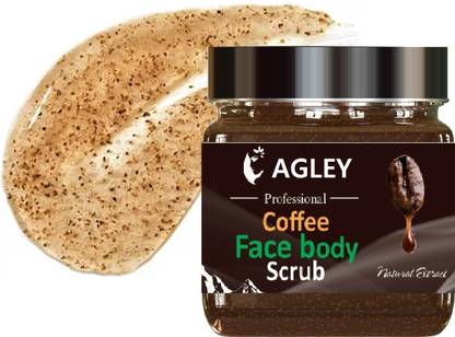AGLEY Coffee Gel Scrub for Face & Body Scrub Smoothing Skin & Deep Cleansing Scrub