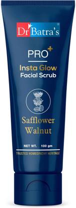 Dr Batra's PRO+ Insta Glow Facial Scrub. Unclogs Skin Pores. Brightens Skin Tone Scrub