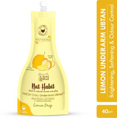 Nat हैबिट Underarm Darkness Removal Cream Scrub, Whitening, Odour Control-Lemon�Drop स्क्रब