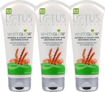 LOTUS HERBALS Oatmeal & Yogurt Skin Whitening Scrub BigPack Scrub