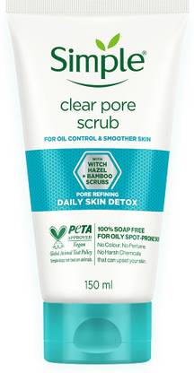 Simple Daily Skin Detox Clear Pore Facial  Scrub