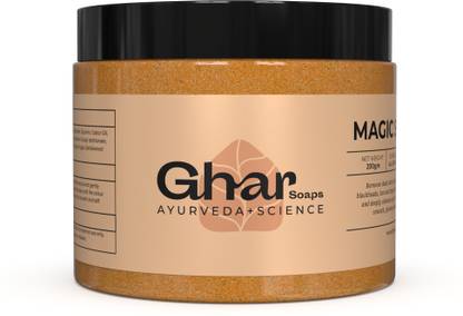 GHAR SOAPS Magic Scrub Sandalwood and Saffron (200gm) Scrub