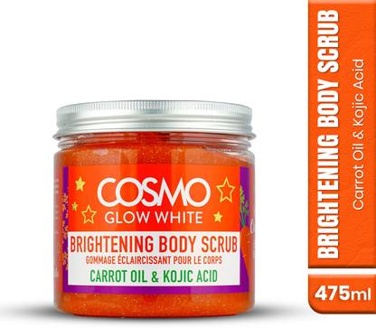 COSMO Glow White Brightening Body Scrub With Carrot Oil & Kojic Acid Scrub