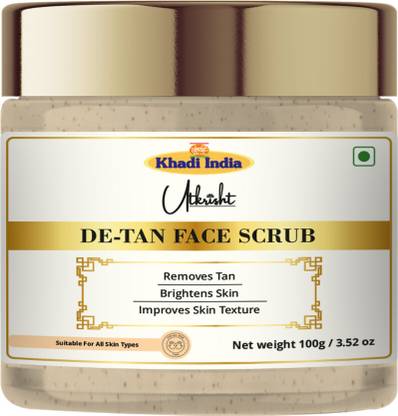 Utkrisht Khadi De-Tan Scrub For Face & Body| Revitalizing Tan Removal| Deep Exfoliation Scrub