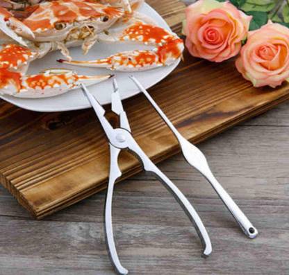 Iris Grape Crab Cutter Stainless Steel Multipurpose Crackers, Shells, Lobster Crab Stainless Steel Cracker