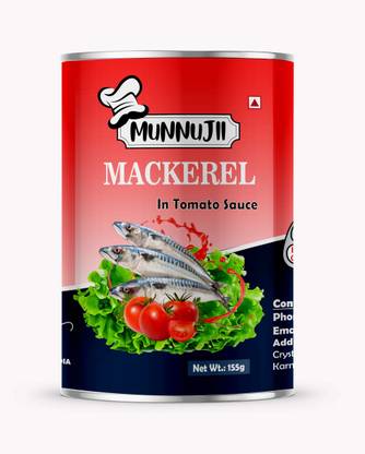 Munnujii Mackerel in Tomato Sauce 155g Fillets
