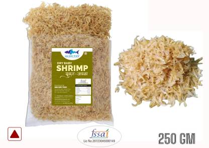 MM DRY FISH Dry Baby Shrimp - Sukhat - Sukha Jawla - Ready To Cook - 100% Natural Clean