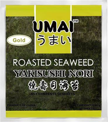 UMAI Gold Premium Nori Seaweed 50 Sheets 50 Pieces