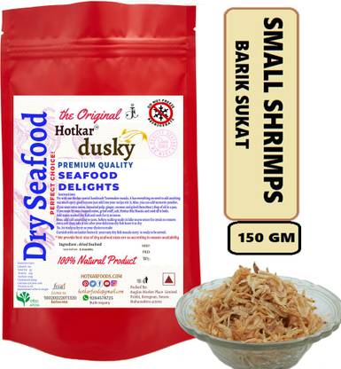 hotkar Premium quality small shrims / small prawns / barik sukat / 150 gm Whole