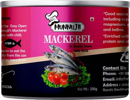 Munnujii Mackerel in Tomato Sauce and Chilli Fillets