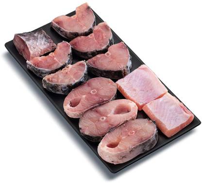 Pattammal seafoods Catla Fish Slice Cut Slices