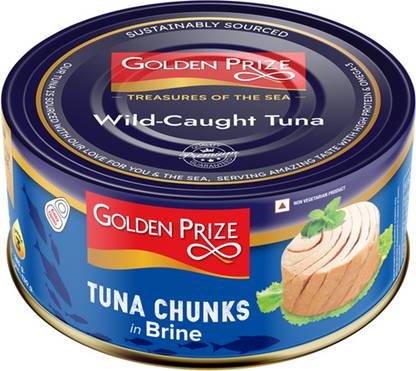 Golden Prize Tuna Chunk In Brine 185Gms Sea Foods