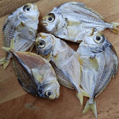 AL-HAQQ Silver Belly Dry Fish | Mullan Dried | Kaara Fish Whole
