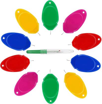Gemsy Needle Threader tool -10pcs with 1 Seam Ripper Thread Pick