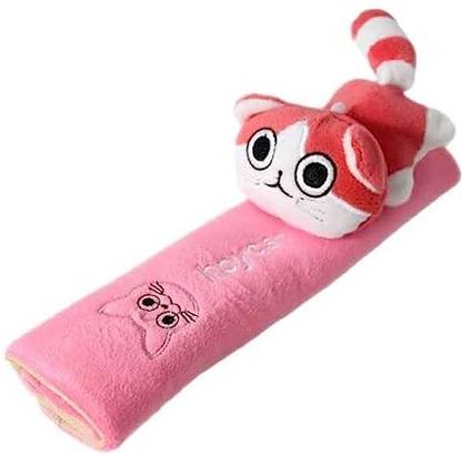 FUTABA Car Seat Belt Shoulder Pads Cover- Pack of Two -Pink Kitty Seat Belt Cover