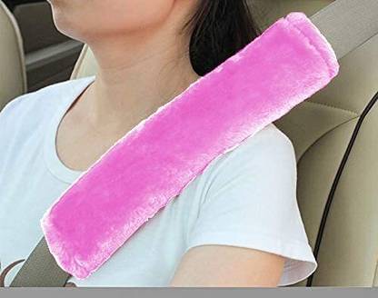 Fluffy Fluffys Soft Faux Sheepskin Seat Belt Shoulder Pad for More Comfortable Driving Seat Belt Cover