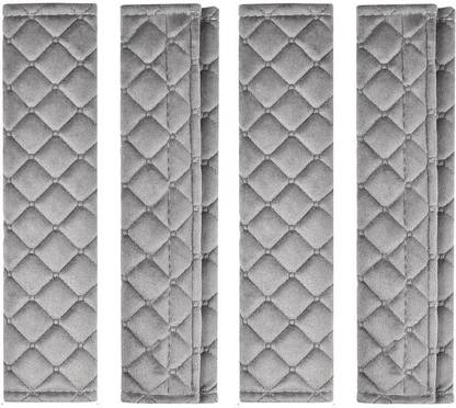 Auto Oprema Soft Auto 7D Grey Seat belt 4 PCS Universal Fit for All Cars Seat Belt Cover