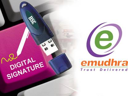 emudra DSC Class 3 for 2 Years with Hyp2003 Token Combo Set