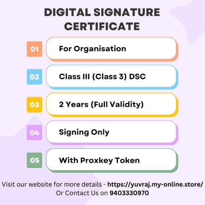 Pantasign DSC for Organisation with Signing Only (2 Years Validity) DSCOSO2Y5