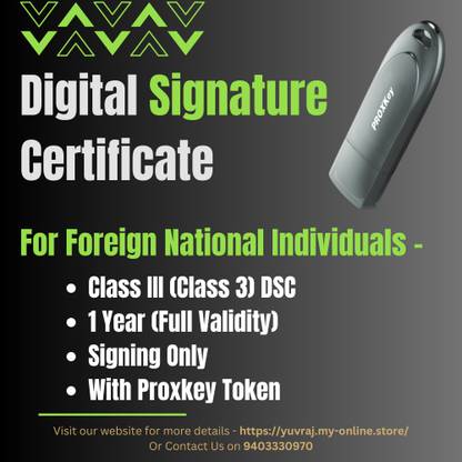 Pantasign DSC for Foreign National Individuals (Signing Only - 1 Year) FDSCISO1Y
