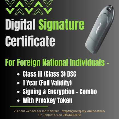 Pantasign DSC for Foreign National Individuals (Signing + Encryption - 1 Year) FDSCISE1Y