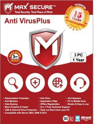 Max Secure Anti-virus 3.0 User 1 Year