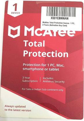 McAfee Total Security 1 User 3 Years