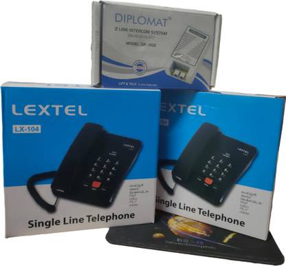 Technik diplomat 2 line intercom systam with 2 lextel phone set Corded Landline Phone