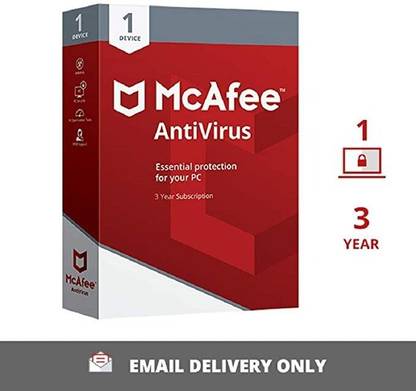 McAfee Anti-virus 1 User 3 Years (Renewal)