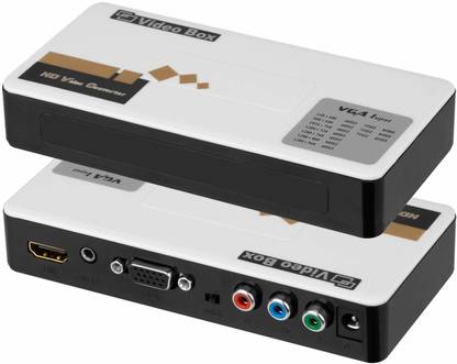 microware Component Video-YPbPr and VGA to HDMI Convertor Media Streaming Device