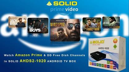 Solid AHDS2-1020 1GB/8GB DVB DTV Android Smart TV Box Media Streaming Device
