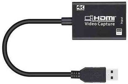 microware 4K/FHD1080P USB 3.0 /HDMI Video Capture Card, HDMI Input & USB 3.0 Output Video Capture Card, Full HD 1080P 60fps 4k for Live Streaming Recording, Live Broadcasting, Gaming, Teaching, Video Conference I Plug & Play I No Driver/Software Required I Easy to Connect Media Streaming Device