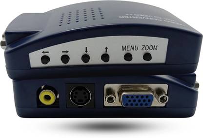 Octec VGA to BNC Video and S-Video Converter|Multi-Standard Video Support Media Streaming Device