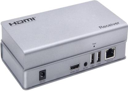 REC Trade 200M HDMI KVM IP Extender, IP RJ45 Ethernet CAT6 6A Transmitter Receiver (0096N) Media Streaming Device