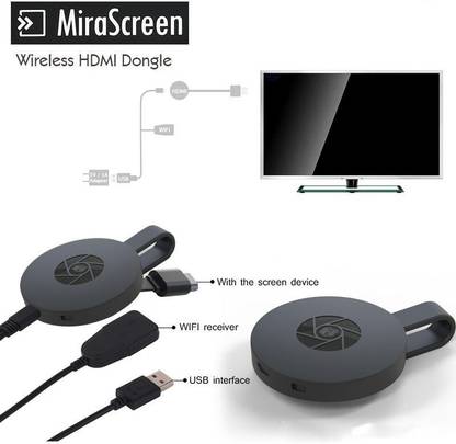Muvit ChromeCast Portable Wireless Wi-Fi HDMI Display Dongle TV Media Streaming Device