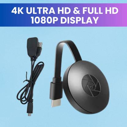 Clairbell Chromecast Ultra 4K (Streaming Device) with HDR and Fast Wi-Fi ConnectivityO374 Media Streaming Device