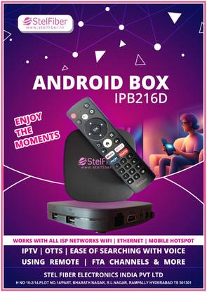 Stelfiber ANDROID BOXE Media Streaming Device