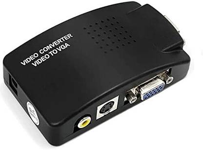 All mobile solution Video Composite RCA AV to VGA Converter with USB Power Supply Media Streaming Device