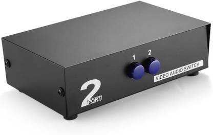 Etzin 2 Way AV Switch RCA Switcher 2 in 1 video audio Splitter Box EPL-1226H Media Streaming Device