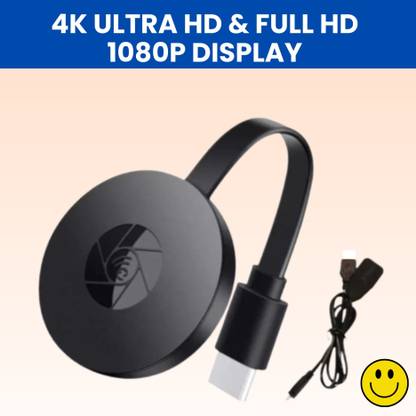 GUGGU Chromecast Ultra 4K Streaming Device with HDR and Fast Wi-Fi ConnectivityW146 Media Streaming Device