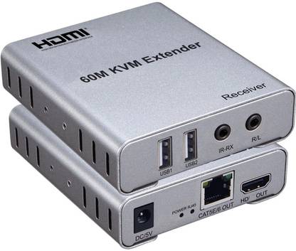 TERABYTE HDMI 60m KVM Extender 1080P 60Hz USB Extender Media Streaming Device