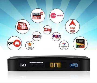 Sky New Mpeg-2 High Quality Dd free dish 150+ Tv Channels Lifetime Free Set Top Box Media Streaming Device