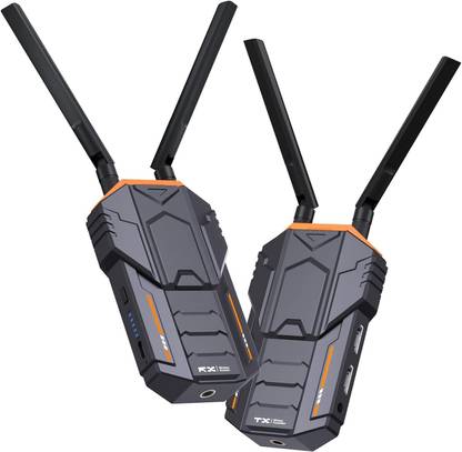 microware Wireless 200 meter Video Transmitter HDMI Loop Out with IR for Videography Media Streaming Device