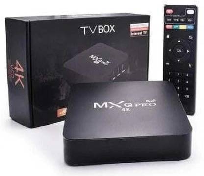 MVS 4K Mini Android TV Box (4+ 32) GB Media Streaming Device