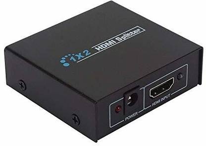 TERABYTE 1x2 HDMI Splitter 2 Ports, HDMI Splitter 1 in 2 Out, Supports 3D 4K x 2K @30HZ Full HD 1080P, Support For TVs or Multi Monitor Adapter at Same Time Media Streaming Device